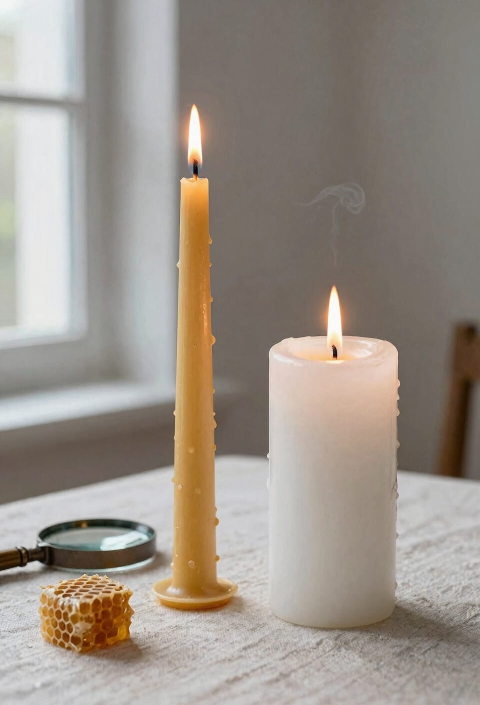beeswax burns cleaner longer