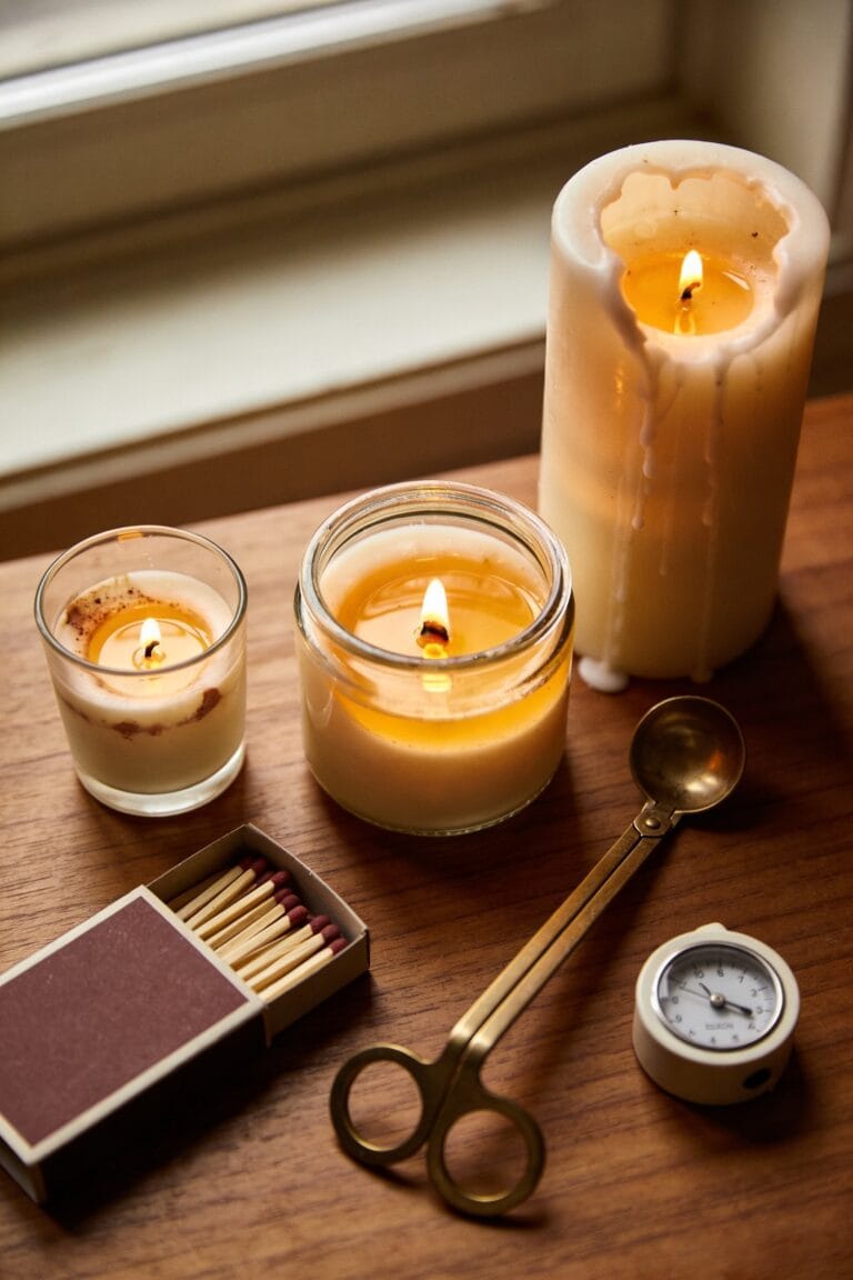 burn candles by size