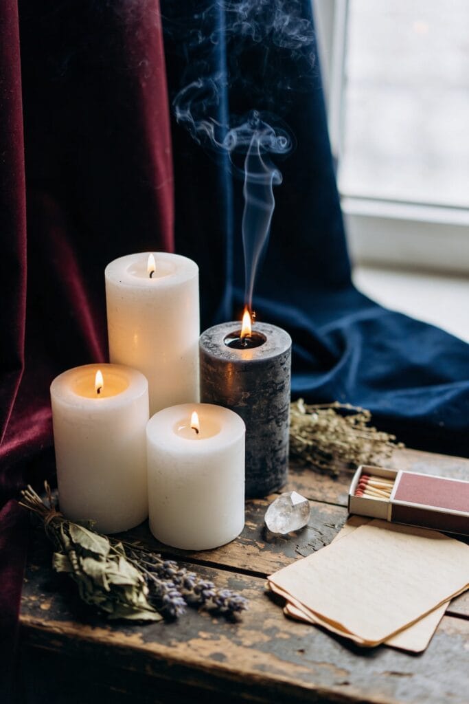 candles for intentional rituals