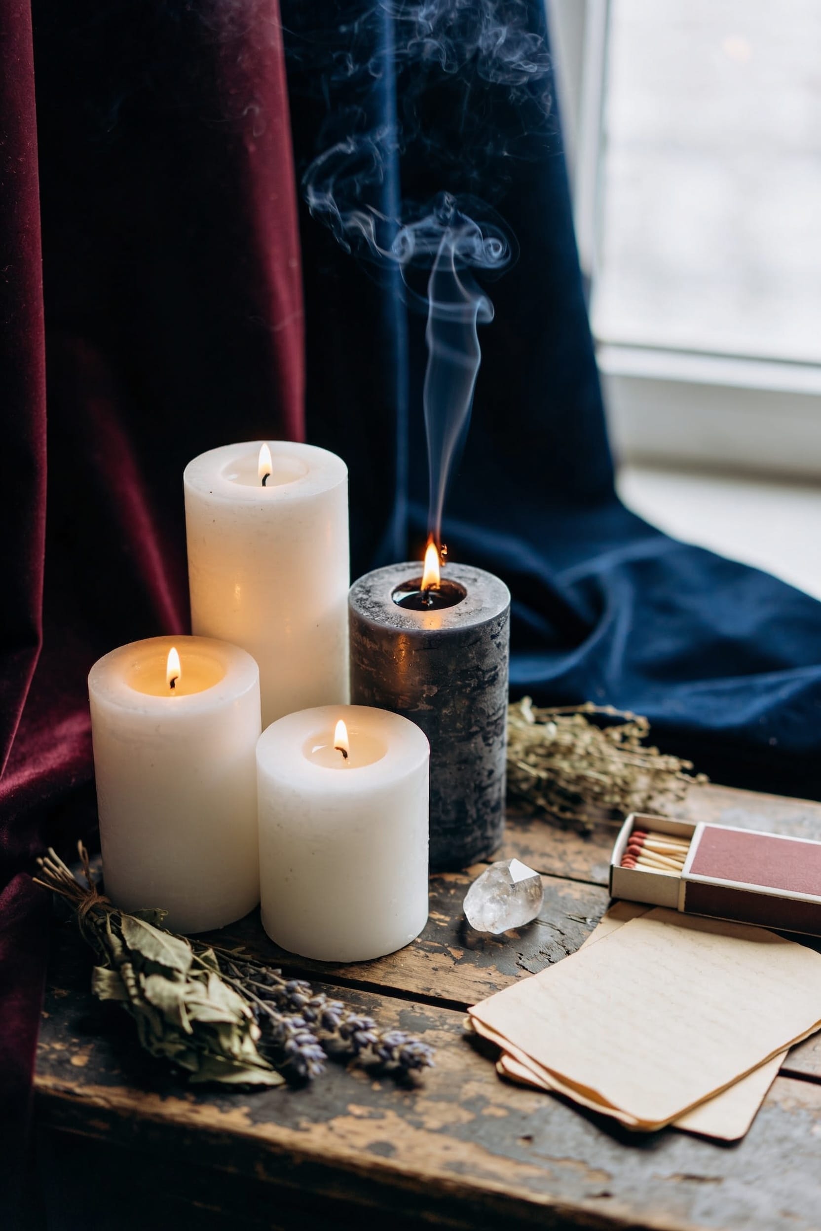 candles for intentional rituals
