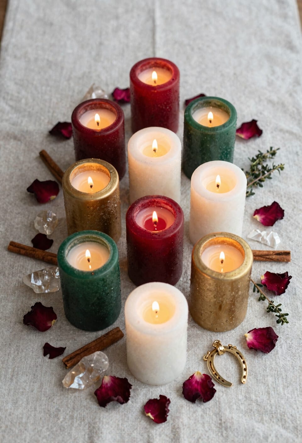 candles herbs scents intention