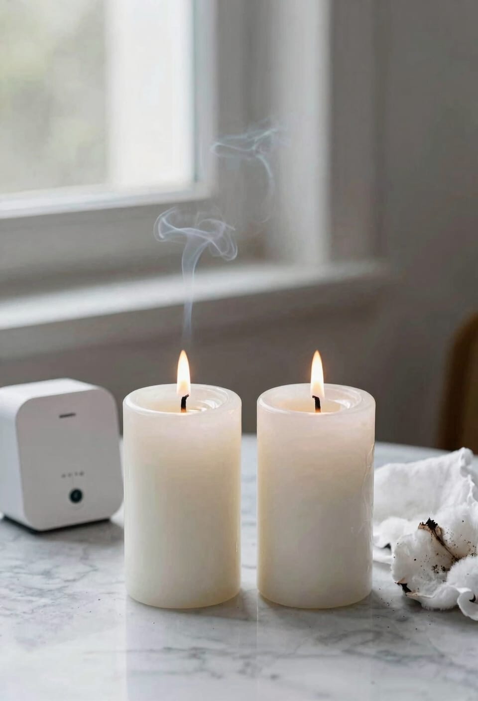 cheap paraffin emits soot