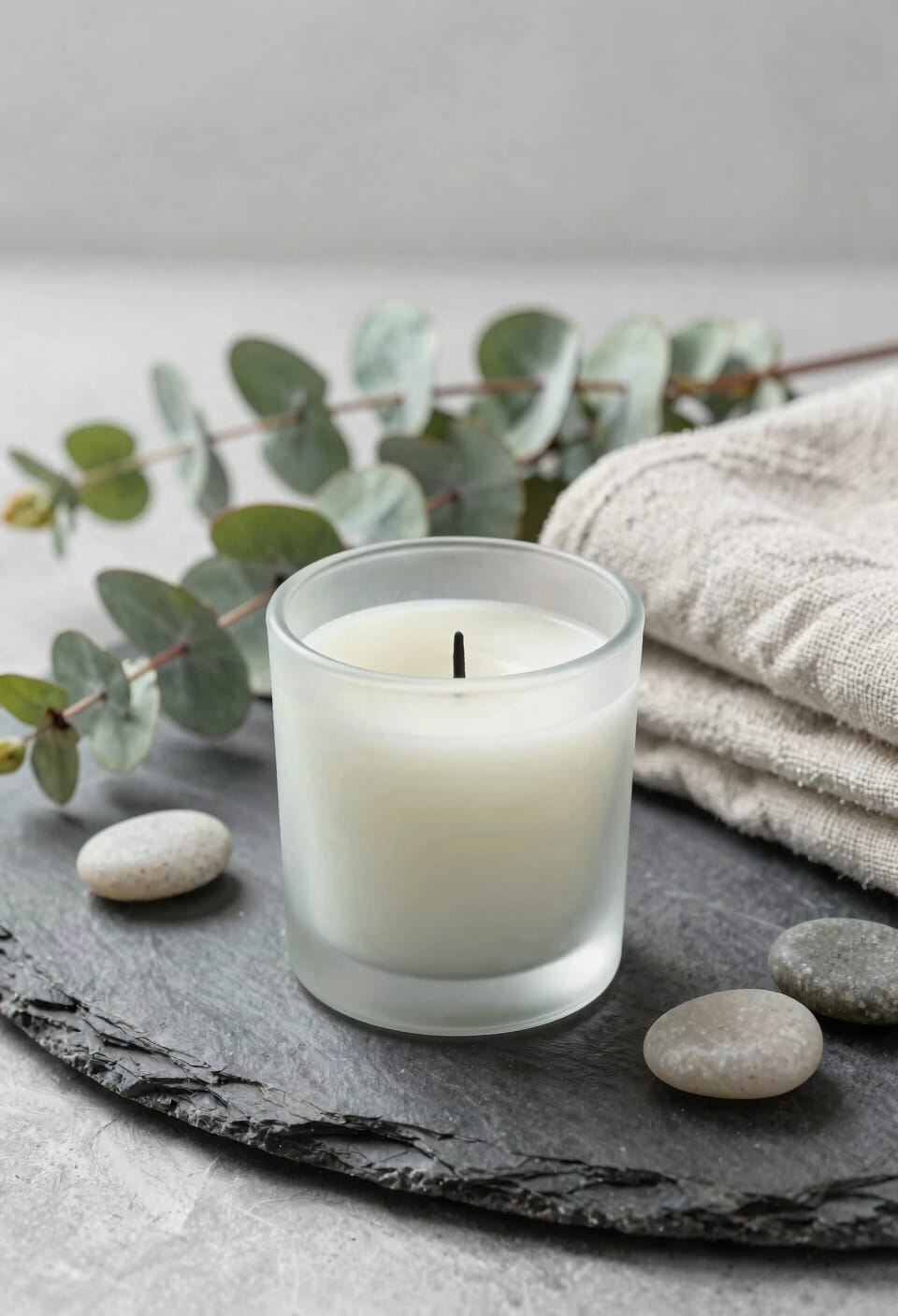 crisp wellness focused eucalyptus candles