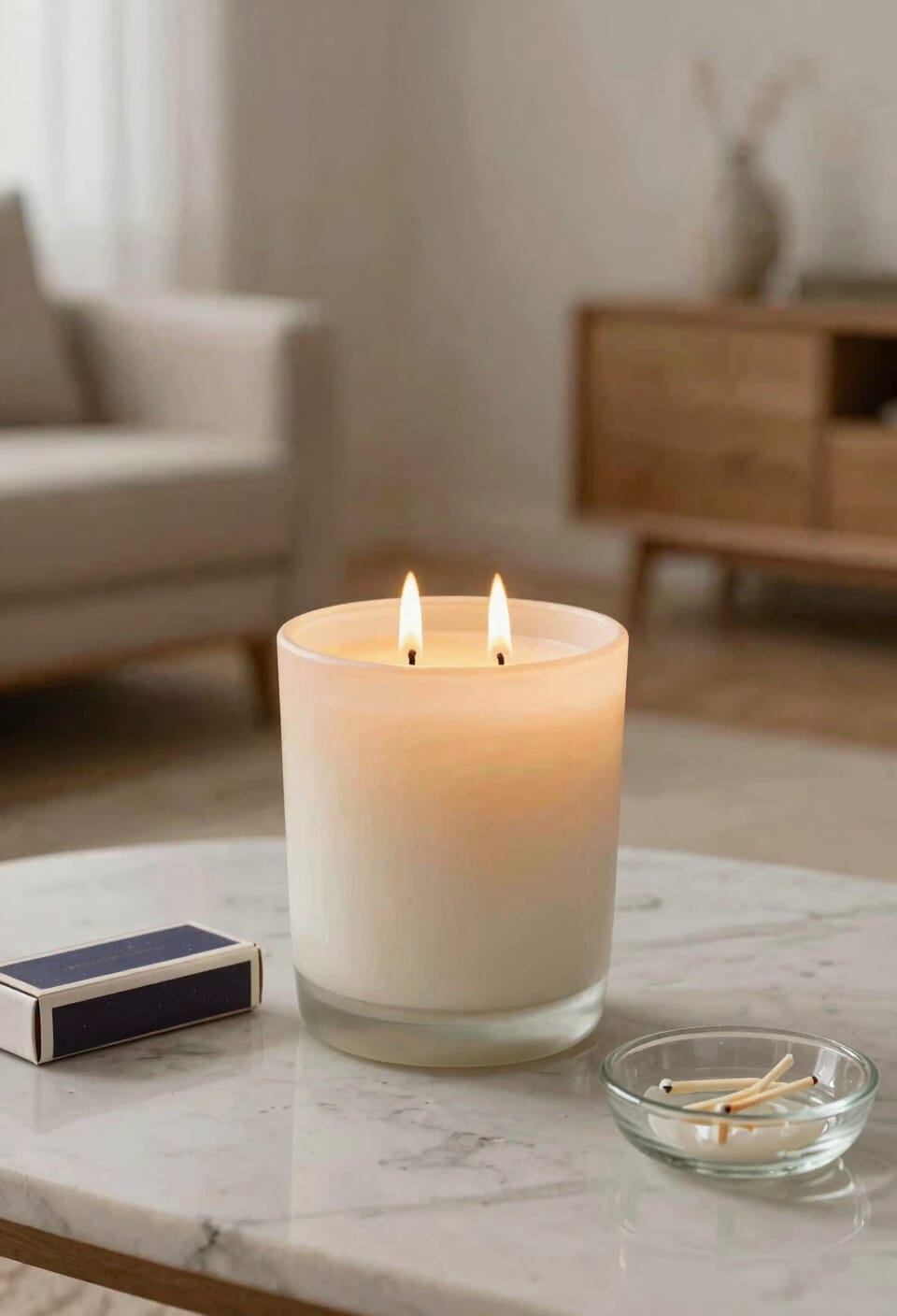 double wick candles even scent