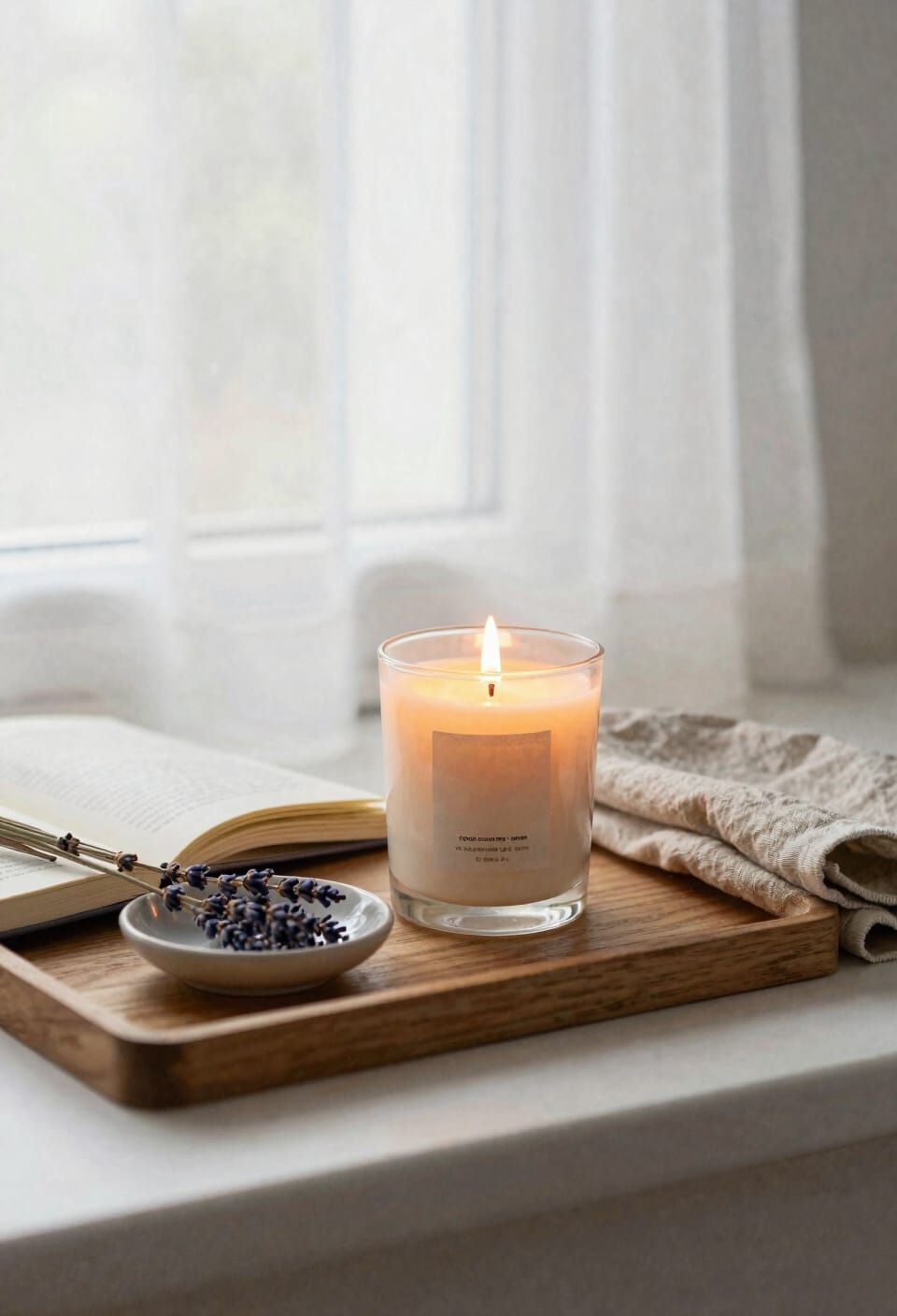 evening mindful candle ritual