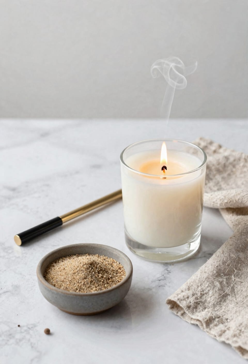 extinguish candle without blowing