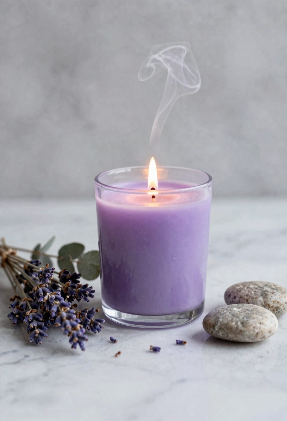 lavender calmed grounding candle ritual