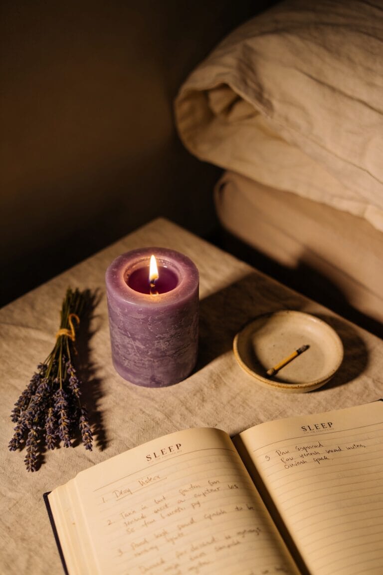 lavender candles modestly improve sleep