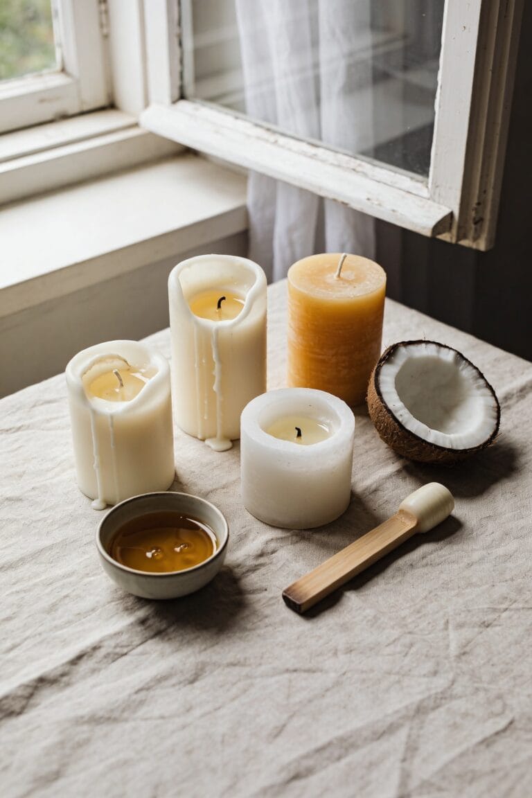 low toxin natural wax candles