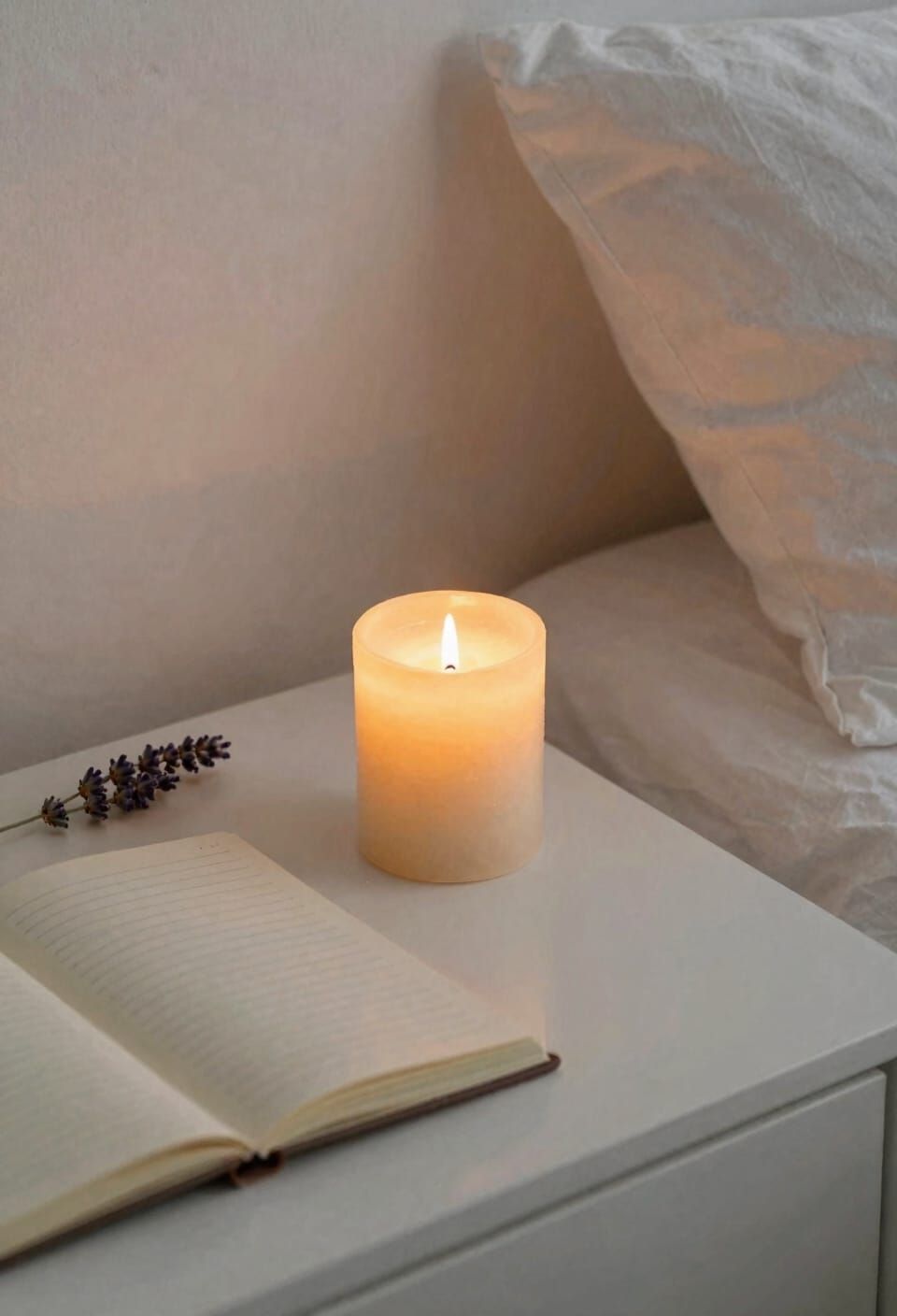 lychee lavender candle sleep ritual