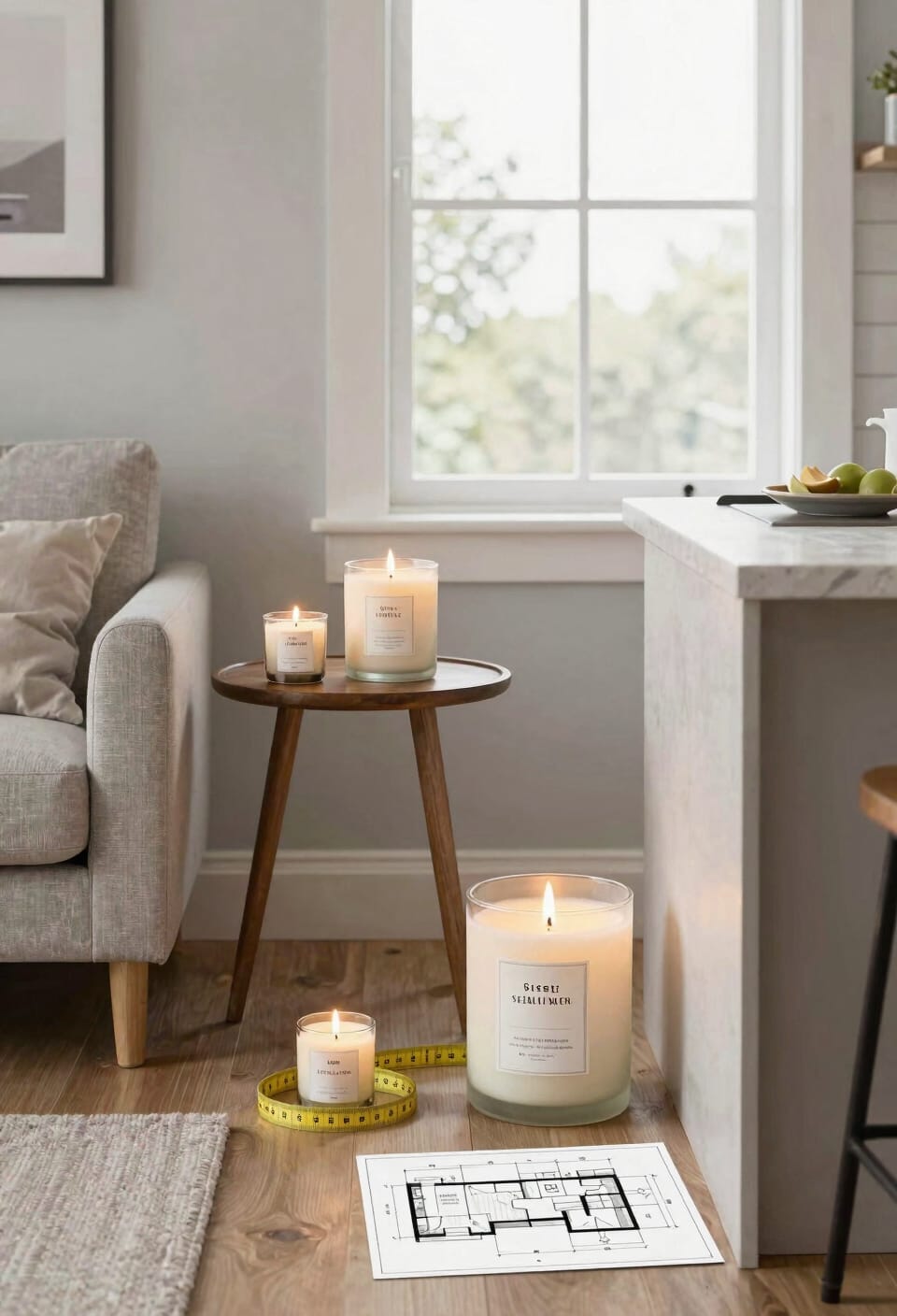 match candle strength to space