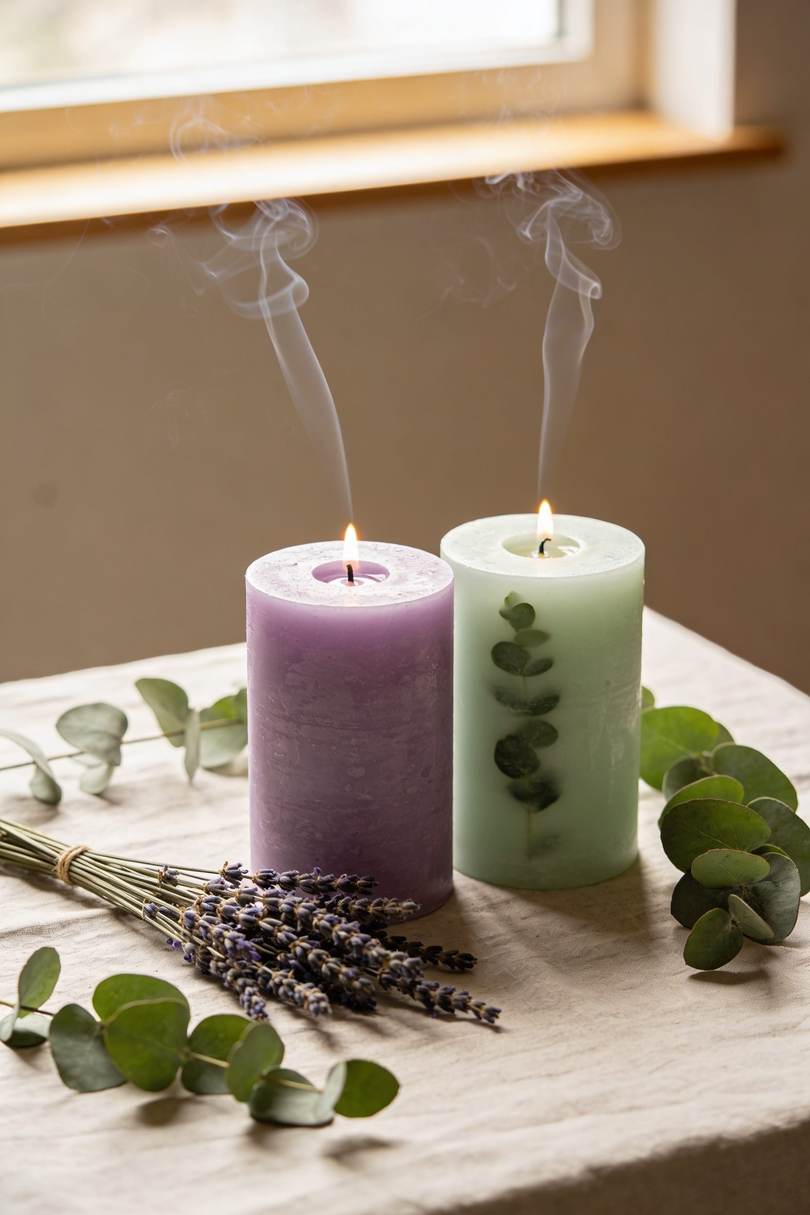 relaxing lavender or invigorating eucalyptus