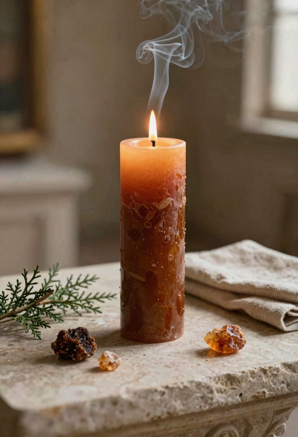 resinous grounding scents for reflection