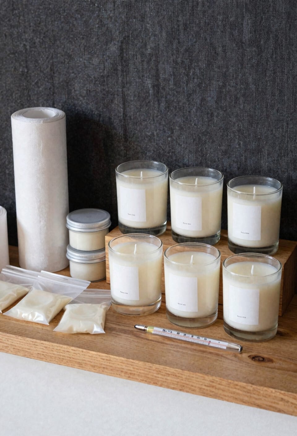 store candles airtight upright