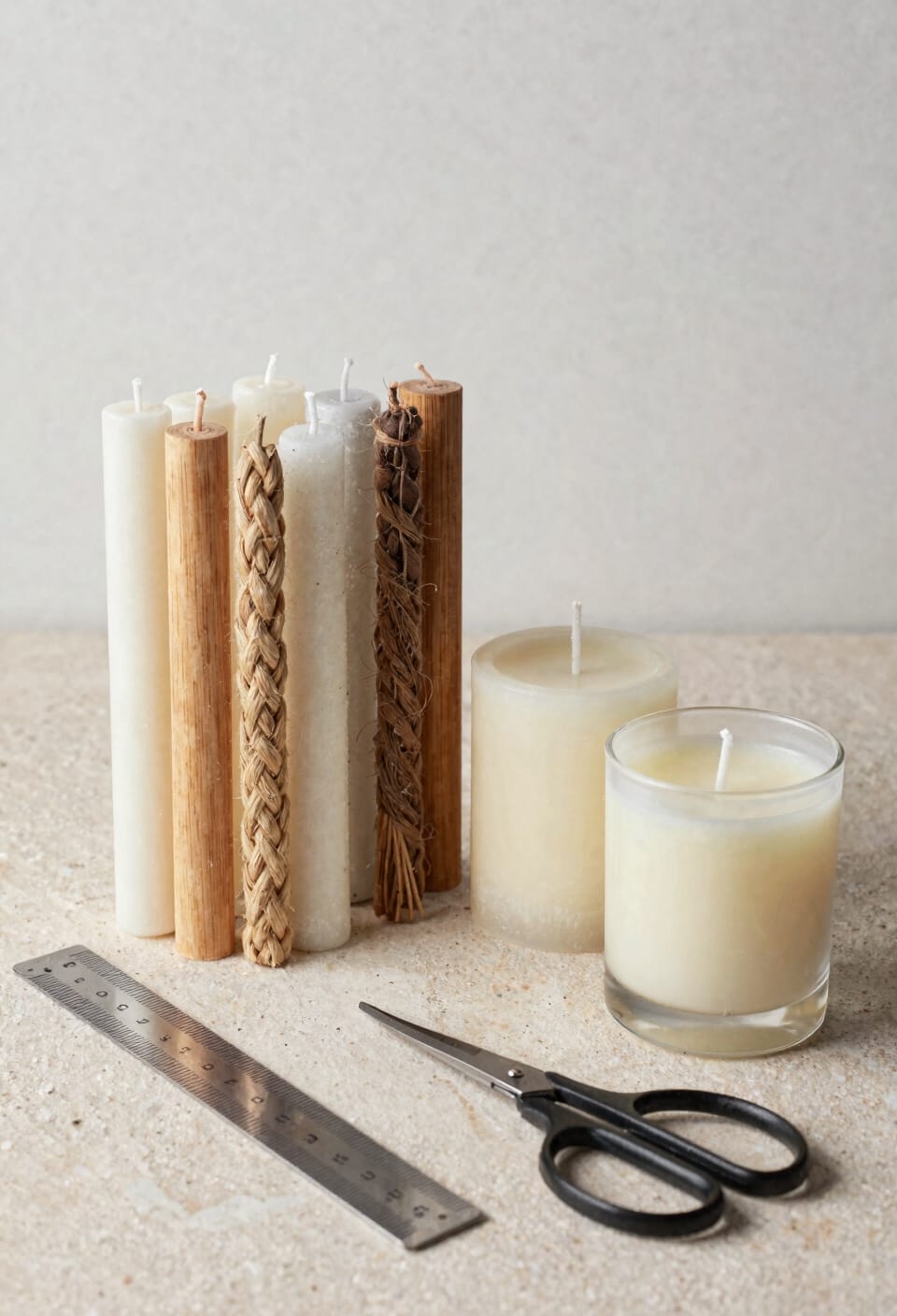 wick size and material