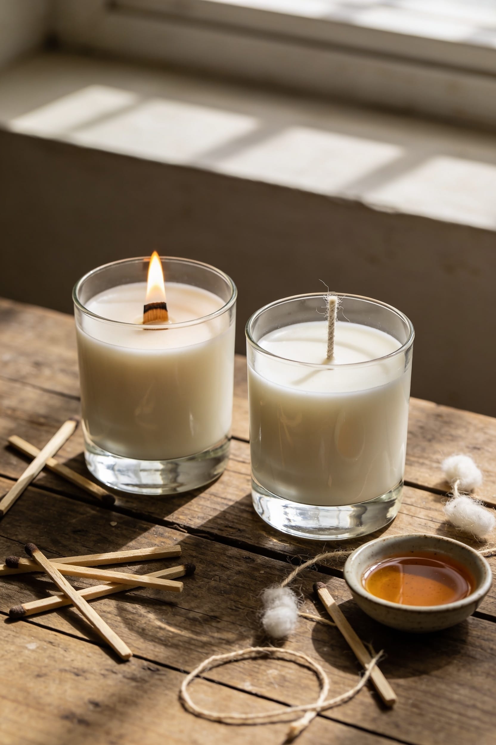 wood wicks offer crackling ambiance