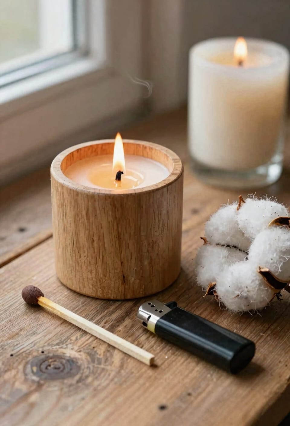 wooden wicks require patience